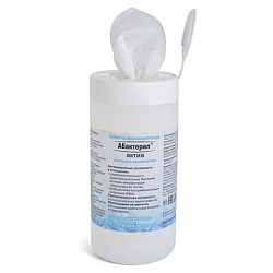 Дезинфицирующие салфетки спиртовые 60 шт., АБАКТЕРИЛ-АКТИВ, для обработки рук и поверхностей, САЛ-В-03