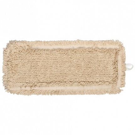 Насадка МОП плоская для швабры/держателя 40 см, уши/карманы (ТИП У/К), пробивной хлопок, LAIMA EXPERT, 605307