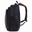 Рюкзак BRAUBERG TITANIUM универсальный, 3 отделения, черный, красные вставки, 45х28х18 см, 226376