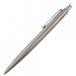 Ручка шариковая PARKER "Jotter XL Monochrome Stainless Steel CT", корпус серебристый, сталь, синяя,2122756
