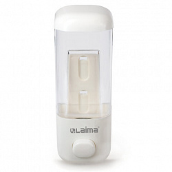 Дозатор для жидкого мыла LAIMA, НАЛИВНОЙ, 0,5 л, белый, ABS-пластик, 601792