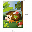 Набор для творчества "Аппликация из мягкого пластика EVA", "Ёжик", 21х29 см, ЮНЛАНДИЯ, 662358