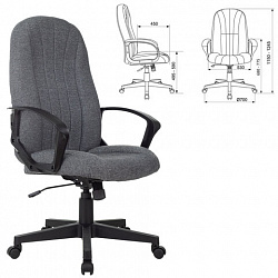 Кресло офисное T-898AXSN, ткань, серое, 1070383