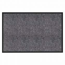 Коврик придверный 60х90 см, СЕРЫЙ, влаго-грязезащитный, 450 г/м2, ребристый, PRIMILA (ПРИМИЛА) EXTRA, 701024