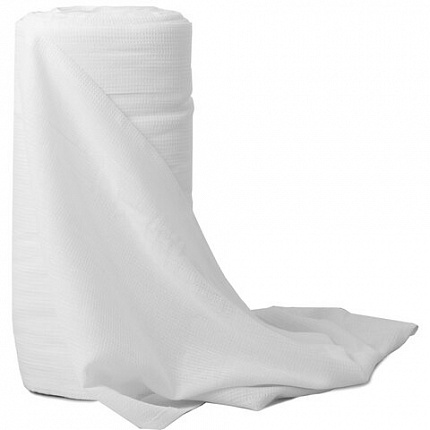 Полотно ВАФЕЛЬНОЕ, Узбекистан, отбеленное, рулон 0,45х50 м, плотность 200 (±10) г/м2, в пакете, LAIMA, 607528