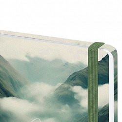 Ежедневник датированный 2026 с резинкой 145х203 мм, А5, BRAUBERG, твердый, "Спокойствие", 117343