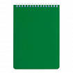 Блокнот А5, 146х205 мм, 60 л., гребень, перфорация на отрыв, лакированный, BRAUBERG, зеленый, 111272