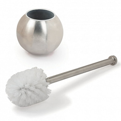 Ершик для унитаза с подставкой в форме шара, нержавеющая сталь, матовый, LAIMA, 601617