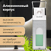 Дозатор локтевой для антисептика и мыла с замком УНИВЕРСАЛЬНЫЙ, с еврофлаконом 1 л, LAIMA, металлический, 607328