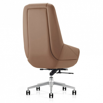 Кресло HAWASAN PREMIUM EX-810, алюминий, экокожа, коричневое, 533236