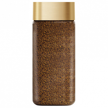 Кофе молотый в растворимом NESCAFE "Gold" 95 г, стеклянная банка, сублимированный, 12326188
