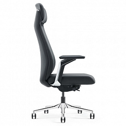 Кресло HAWASAN PREMIUM EX-830 X-ONE, синхромеханизм, алюминий, экокожа, черное, 533239