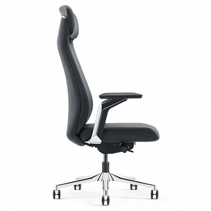 Кресло HAWASAN PREMIUM EX-830 X-ONE, синхромеханизм, алюминий, экокожа, черное, 533239