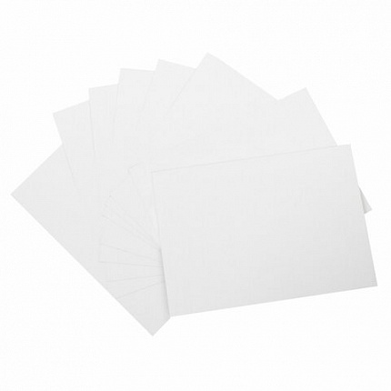Картон белый А4 немелованный (матовый), 8 листов, ПИФАГОР, 200х283 мм, 127049