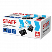 Зажимы для бумаг STAFF ECO, КОМПЛЕКТ 12 шт., 32 мм, на 140 листов, черные, картонная коробка, 274033