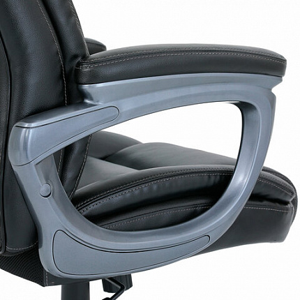 Кресло BRABIX PREMIUM "Gladiator EX-552", натуральная кожа, черное, 532939