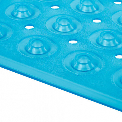 Коврик для ванны/душевой противоскользящий 54х54 см, "Полусферы", прозрачный, ПВХ, PRIMILA (ПРИМИЛА), 700369