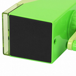 Точилка механическая ЮНЛАНДИЯ "Пастель", для чернографитных и цветных карандашей, корпус зелёный, 272000
