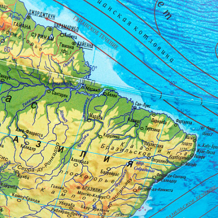 Глобус интерактивный + очки VR, физический / политический, GLOBEN, 32 см, рельефный, с подсветкой, INT13200290