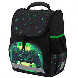 Ранец ПИФАГОР BASIC, 1 отделение, 3 кармана, эргономичная спинка, "Let's start", 35х28х18 см, 274423