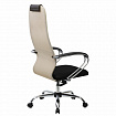Кресло офисное BRABIX PREMIUM "Ultimate EX-800" хром, плотная двойная сетка Х2, черное/бежевое, 532913