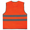 Жилет сигнальный ГОСТ, 2 светоотражающие полосы, ОРАНЖЕВЫЙ, XXXL (60-62), ПЛОТНЫЙ, ГРАНДМАСТЕР, 610833