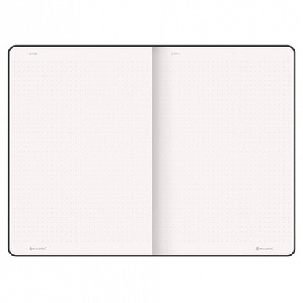 Блокнот А5 (130х210 мм), BRAUBERG ULTRA, балакрон, 80 г/м2, 96 л., в точку, бирюзовый, 113043