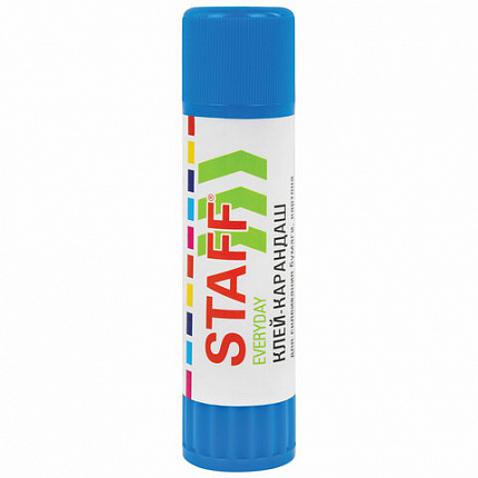 Клей-карандаш 40 г, ВЫГОДНАЯ УПАКОВКА, КОМПЛЕКТ 12 ШТУК, STAFF EVERYDAY, 273019