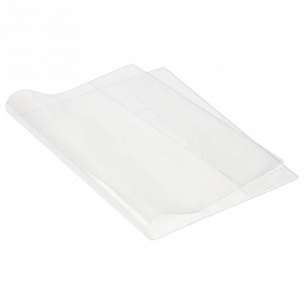 Обложки ПЭ для тетрадей и дневников, КОМПЛЕКТ 10 шт., 60 мкм, 210х350 мм, прозрачные, ПИФАГОР, 229368