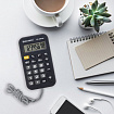 Калькулятор карманный со шнурком BRAUBERG DC-109-BK (61x110 мм), 8 разрядов, ЧЕРНЫЙ, 272642