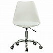 Кресло стул BRABIX "Eames MG-310 CH", хром, пластик белый, экокожа белая, 532923