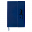 Ежедневник датированный 2026, А5, 138x213 мм, BRAUBERG "Towny", под кожу, клапан, синий, 117040