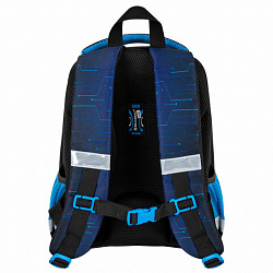 Ранец BRAUBERG KIDS START, 1 отделение, 2 кармана, Digital gamepad, 3D-панель, 35х26х13 см, 273152