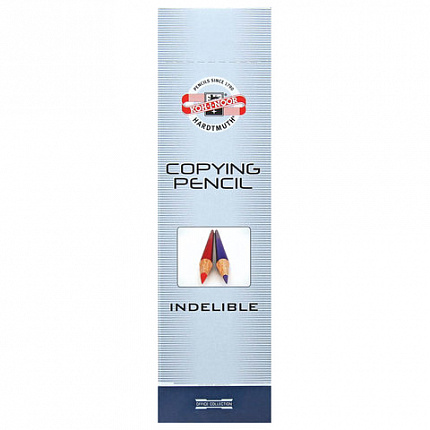 Карандаш химический KOH-I-NOOR, СИНИЙ, 1 шт., грифель 3 мм, длина 175 мм, 156100E004KS