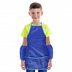 Фартук с нарукавниками для уроков труда ПИФАГОР, 3 кармана, стандартный размер, 44x55 см, синий, 273754