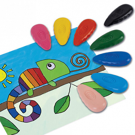 Восковые мелки фигурные BRAUBERG KIDS "Капельки", 12 цветов, 273094