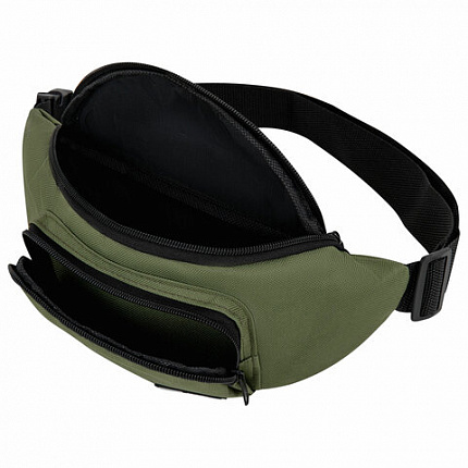 Сумка на пояс HEIKKI RIO (ХЕЙКИ), карман, регулируемый ремень, хаки, 30х12x10 см, 272616