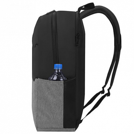 Рюкзак HEIKKI SECTIONS (ХЕЙКИ) универсальный, передние карманы, серый/черный,46,5х30х17 см, 273908