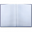 Книга учета 144 л., клетка, твердая, бумвинил, офсет, наклейка, А4 200х290 мм, BRAUBERG, синий, 130142