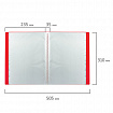 Папка 60 вкладышей STAFF, красная, 0,5 мм, 225706