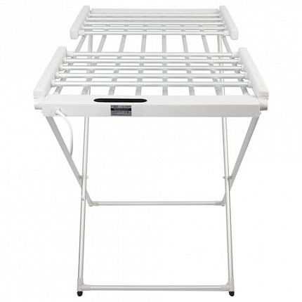 Сушилка для белья напольная, электрическая, раскладная, 3 зоны сушки, алюминиевая, таймер/регулировка темп. 45-70 °С, LAIMA HOME, 700979