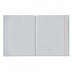Тетрадь бумвинил, синий, А5, 96 л., скоба, офсет №2, ЭКОНОМ, клетка с полями, STAFF, 402019