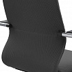 Кресло офисное МЕТТА "SU-B-10" хром, ткань-сетка, сиденье и спинка мягкие, черное
