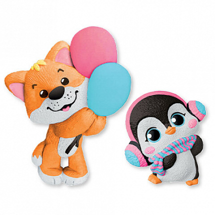 Фигурка-раскраска из гипса "С магнитом", с красками и кистью, ассорти, BRAUBERG KIDS, 666010