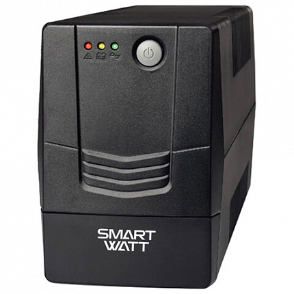 Источник бесперебойного питания SMARTWATT UPS UNI 1050E, 1050 ВА (630 Вт), 2 розетки, 3703020390009