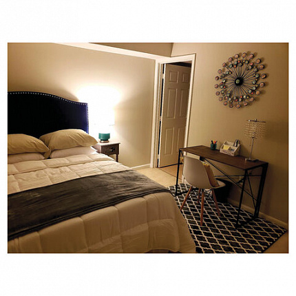 Стол на металлокаркасе BRABIX "LOFT CD-002", 1000х500х750 мм, складной, цвет морёный дуб, 641212