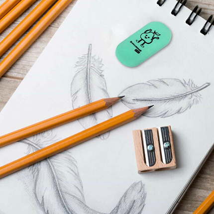 Ластики BRAUBERG KIDS "Fruits", НАБОР 6 штук, 50х23х10 мм, овальные, ассорти, 272669