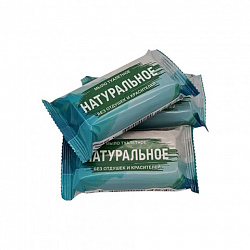 Мыло туалетное 100 г "Натуральное", КМЗ, ординарное, цветная обертка