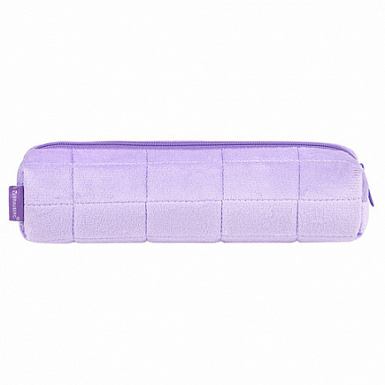 Пенал BRAUBERG, мех, 21х6х6 см, фиолетовый, 272280
