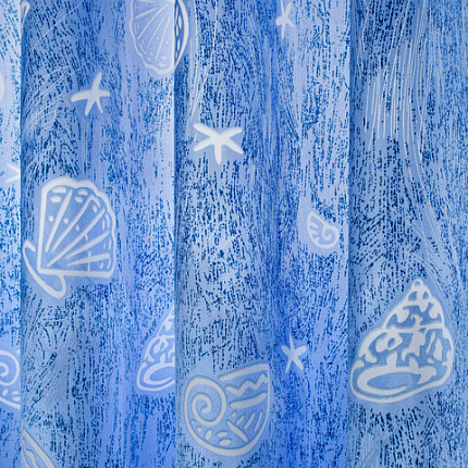 Шторка для ванной ПОЛИЭСТЕР, 180х180 см, кольца в комплекте, МОРЕ, PRIMILA (ПРИМИЛА), 700077